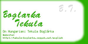 boglarka tekula business card